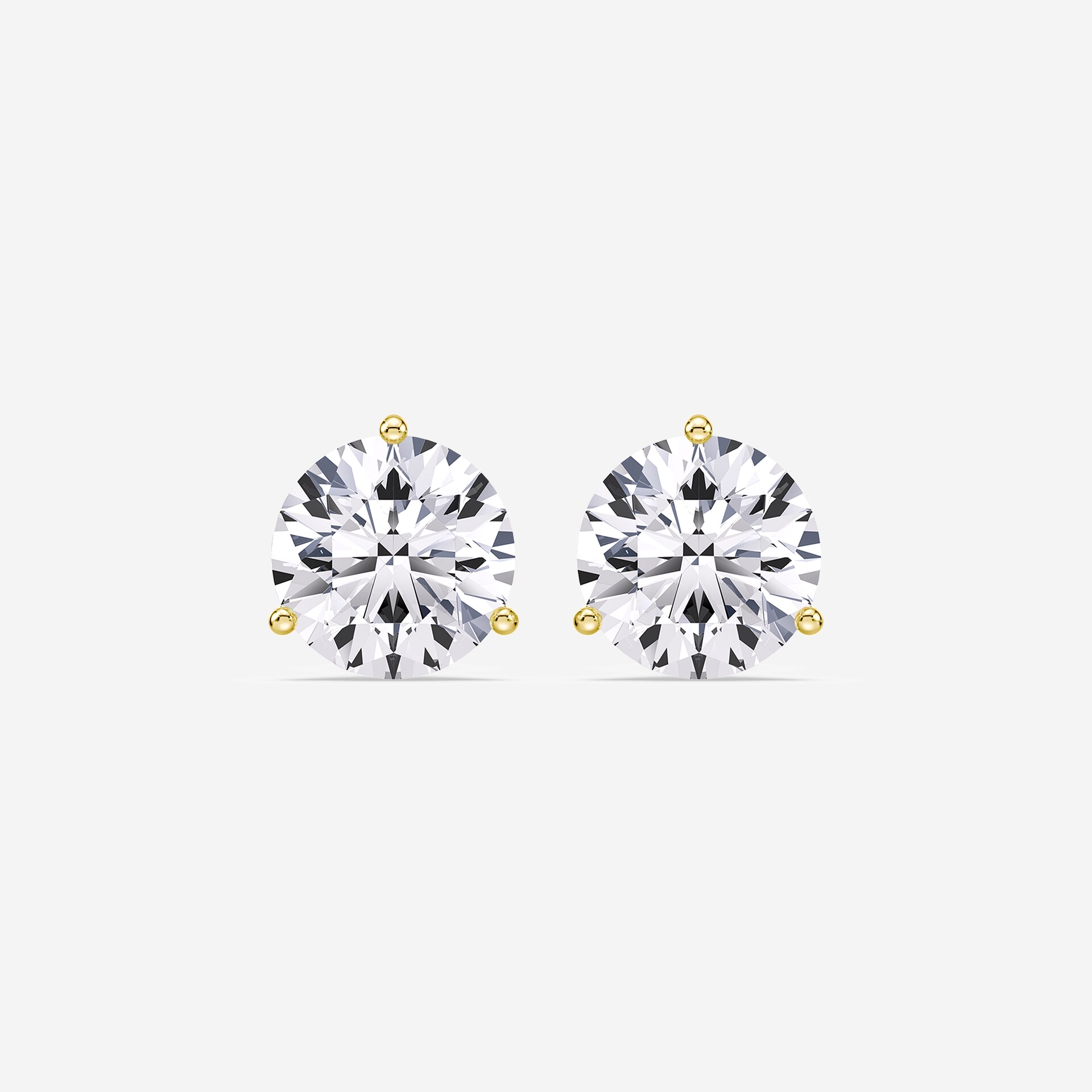 3 ct 7mm round brilliant high quality cut solitaire stud Earrings hypoallergenic fine Jewelry